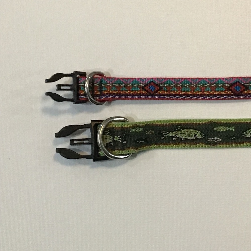 Lupine Dog Collars - Aztec & Fish